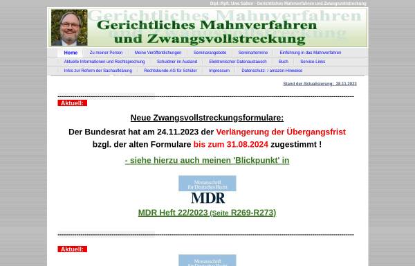 Vorschau von www.mahnverfahren-aktuell.de, Das automatisierte gerichtliche Mahnverfahren (AUGEMA)
