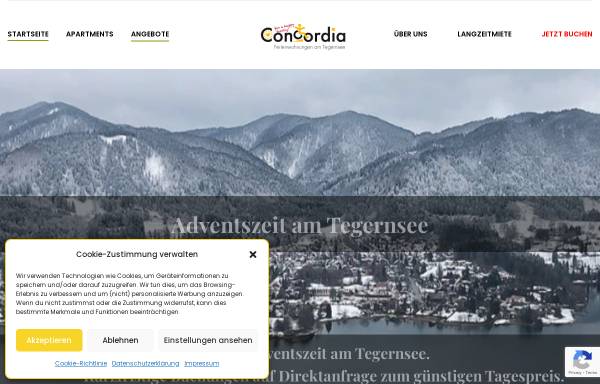 Vorschau von www.hotel-concordia.de, Hotel Concordia
