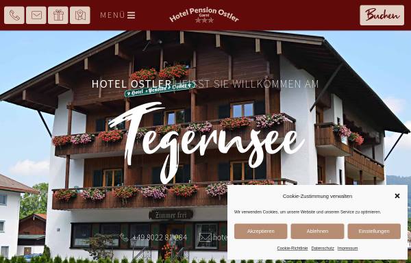 Vorschau von www.hotel-ostler.de, Hotel Pension Ostler