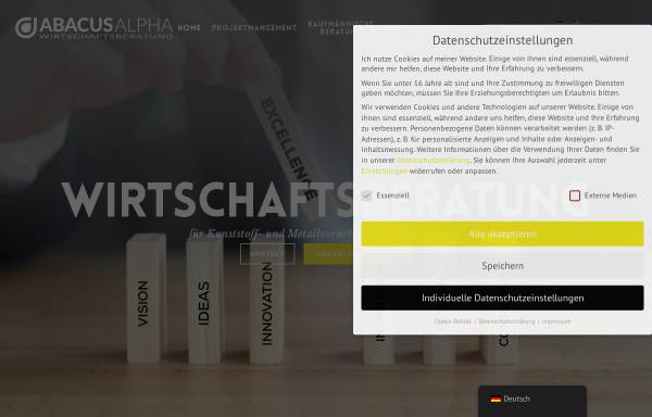 Vorschau von www.abacus-alpha.de, Abacus-Alpha - Steffen Greiner