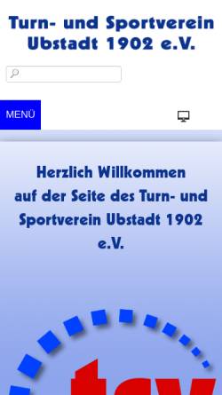 Vorschau der mobilen Webseite tsv-ubstadt.de, TSV Ubstadt 1902 e.V.
