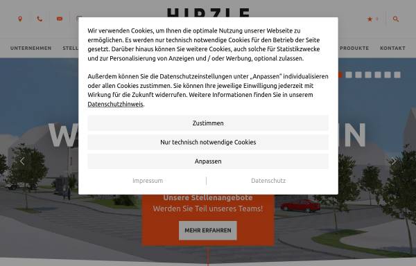 Vorschau von www.hirzle-bau.de, Hirzle Bauunternehmen GmbH