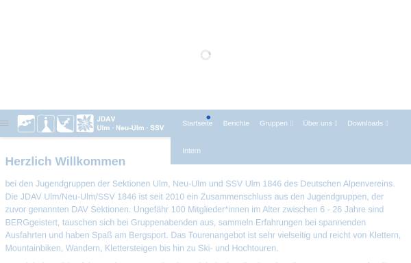 Vorschau von www.jdav-ulm.de, Jugend des Deutschen Alpenvereins (JDAV) der Sektionen Ulm/Neu-Ulm/SSV Ulm 1846