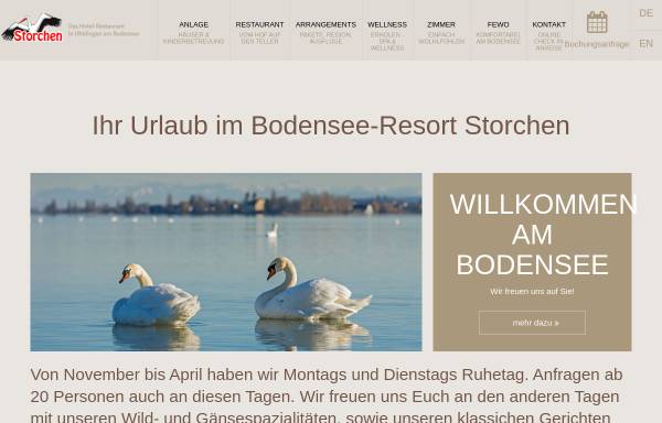 Vorschau von www.storchen-uhldingen.de, Hotel Restaurant Storchen SPA & Wellness
