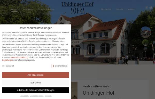 Vorschau von www.uhldinger-hof.de, Uhldinger Hof