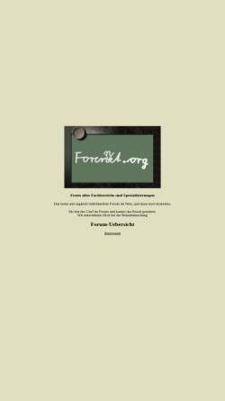 Vorschau der mobilen Webseite www.forennet.org, Forennet