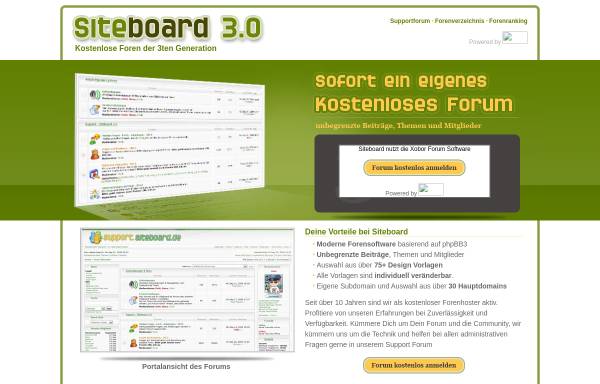 Vorschau von www.siteboard.de, Siteboard.de
