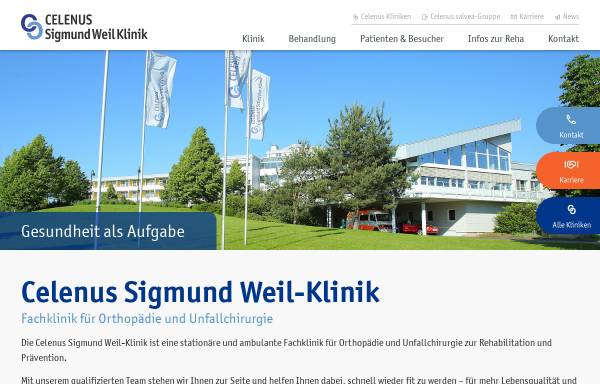 Vorschau von www.sigmund-weil-klinik.de, Sigmund Weil Klinik