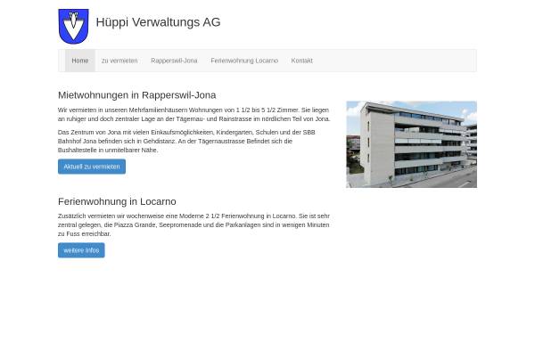 Vorschau von www.hueppi-verwaltung.ch, Hüppi Verwaltungs AG, Jona