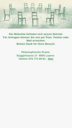 Vorschau der mobilen Webseite www.philopraxis-luzern.ch, Café Philo