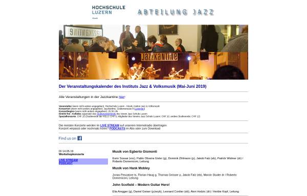Vorschau von www.jsl.ch, Jazzkantine