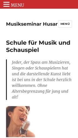 Vorschau der mobilen Webseite musikseminar.ch, Schule für Musik und Schauspiel Luzern / Zug