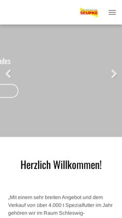 Vorschau der mobilen Webseite www.seupke.de, Firma Seupke