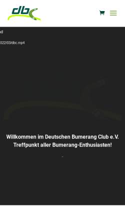 Vorschau der mobilen Webseite www.bumerangclub.de, Deutscher Bumerang Club e.V.