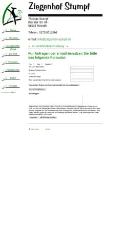 Vorschau der mobilen Webseite www.ziegenhof-stumpf.de, Ziegenhof Stumpf