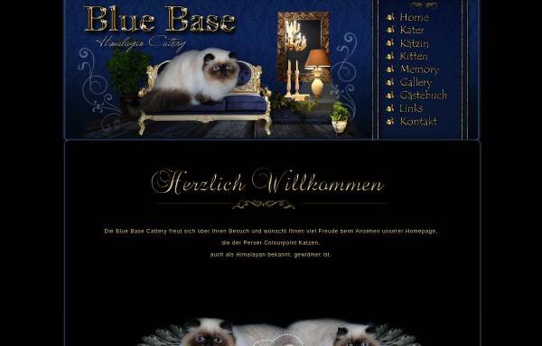 Vorschau von www.bluebase-katzen.de, Blue Base