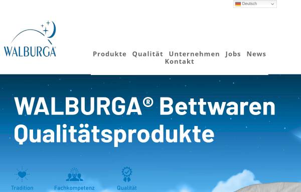 Vorschau von www.waldenburger-bettwaren.de, Waldenburger Bettwaren GmbH