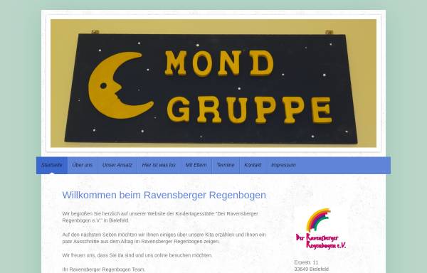 Vorschau von www.ravensberger-regenbogen.de, Der Ravensberger Regenbogen e.V.