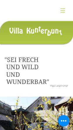 Vorschau der mobilen Webseite www.villa-bielefeld.de, Villa Kunterbunt