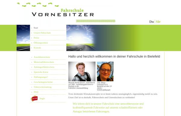 Vorschau von www.vornesitzer.de, Fahrschule vornesitzer GbR