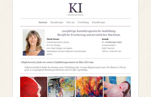 Vorschau von www.kunsttherapie-institut.de, KI Kunsttherapie Institut GmbH