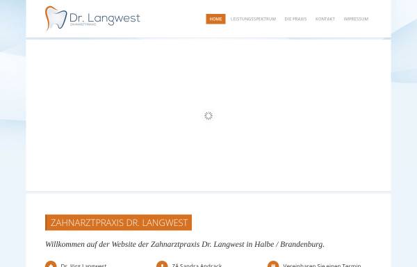 Vorschau von www.zahnarztpraxis-dr-langwest.de, Zahnarztpraxis Dr. Jörg Langwest
