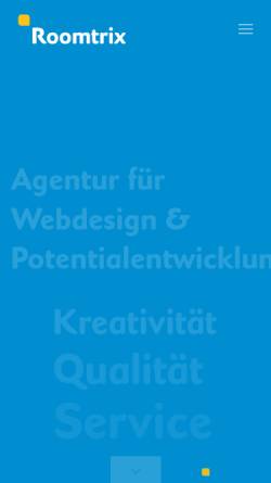 Vorschau der mobilen Webseite www.roomtrix.de, Dipl.Ing.(FH)Innenarchitektur/Web-Designer (IHK)- Sven Sauerwein
