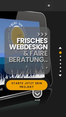 Vorschau der mobilen Webseite www.heikotroll.net, screen + grafikdesign Heiko Troll