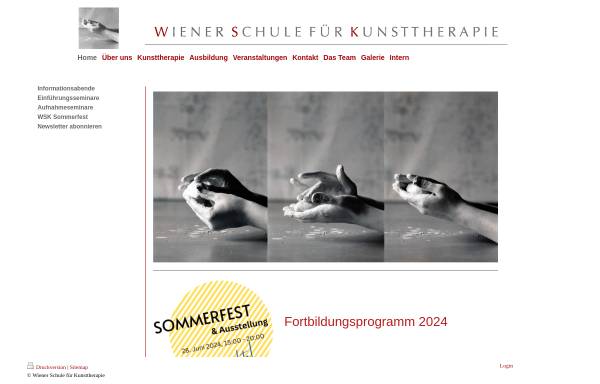 Vorschau von www.kunsttherapie-schule.at, Wiener Schule für Kunsttherapie