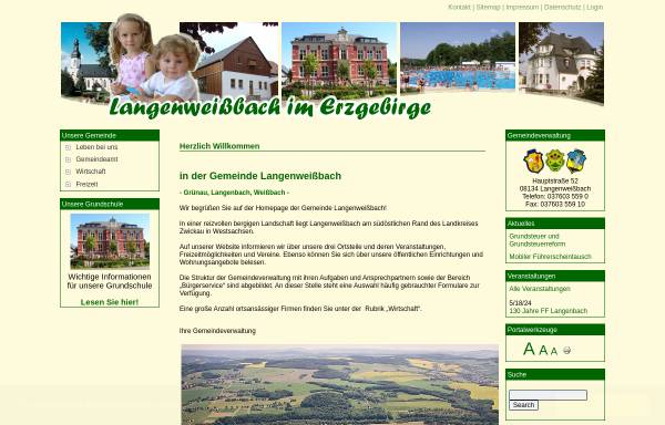 Vorschau von www.langenweissbach.de, Gemeinde Langenweißbach