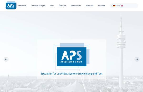 Vorschau von www.apsysteme.de, APSysteme, Ingenieurbüro für Messsystementwicklung