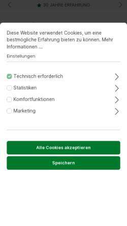 Vorschau der mobilen Webseite www.bockmeyer.de, Bockmeyer Kellereitechnik GmbH