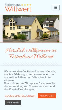 Vorschau der mobilen Webseite www.fh-willwert.de, Ferienhaus Willwert