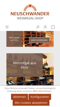 Vorschau der mobilen Webseite www.neuschwander-shop.de, Neuschwander GmbH