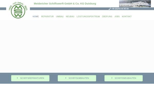 Vorschau von www.meidericherschiffswerft.de, Meidericher Schiffswerft GmbH & Co. KG
