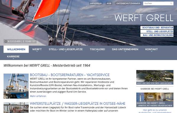 Vorschau von www.werft-grell.de, Werft und Tischlerei Grell