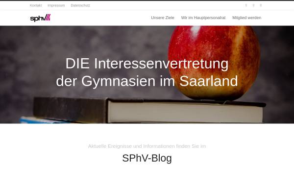Vorschau von www.phv-saar.de, SPHV Saarländischer Philologenverband e.V.