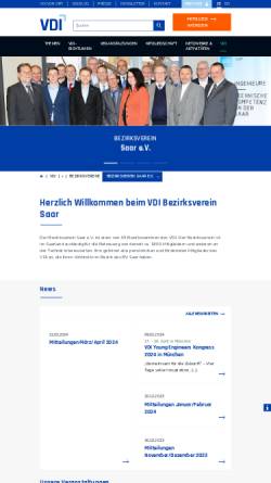 Vorschau der mobilen Webseite www.vdi-saar.de, VDI Verein Deutscher Ingenieure Bezirksverein e.V.