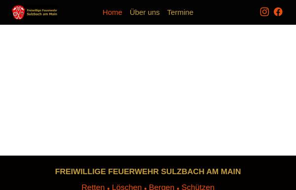 Vorschau von www.feuerwehr-sulzbach.de, Freiwillige Feuerwehr Sulzbach am Main