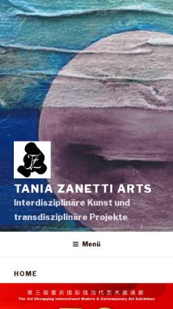 Vorschau der mobilen Webseite www.taniazanetti.ch, Zanetti, Tania