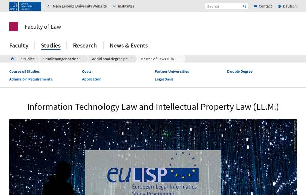 Vorschau von www.eulisp.uni-hannover.de, LLM im IT-Recht