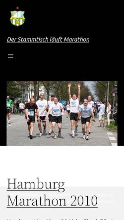 Vorschau der mobilen Webseite www.tacheles-stammtisch.de, Der Tacheles Stammtisch läuft den Hamburg Marathon