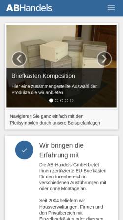 Vorschau der mobilen Webseite briefkasten.co.at, AB-Handels-GmbH&CoKG