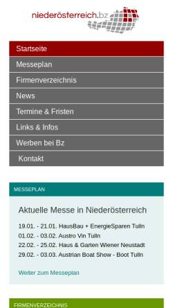 Vorschau der mobilen Webseite www.niederoesterreich.bz, Niederösterreich.bz