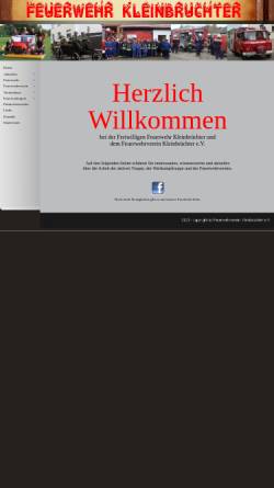 Vorschau der mobilen Webseite www.feuerwehr-kleinbruechter.de, Freiwillige Feuerwehr Kleinbrüchter