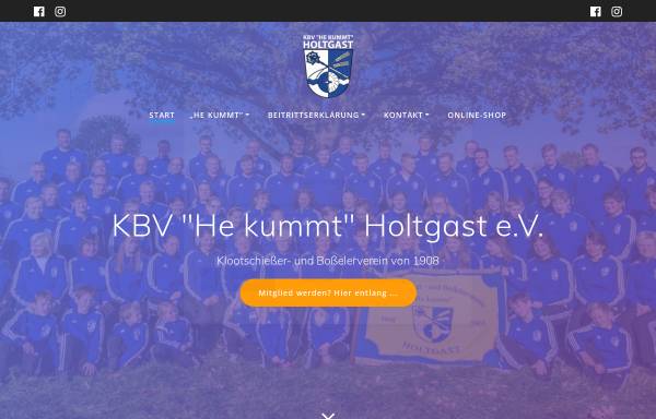 Vorschau von www.kbv-holtgast.de, Klootschießer- und Boßelverein Holtgast e. V.