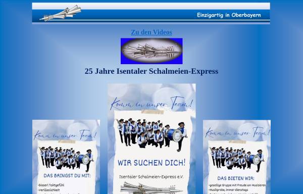 Vorschau von www.isentaler-schalmeien.de, Isentaler Schalmeien-Express e.V. Dorfen
