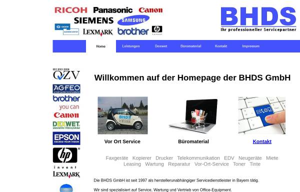 Vorschau von www.bhds.de, BHDS EDV-Dienstleistungen und Service GbR