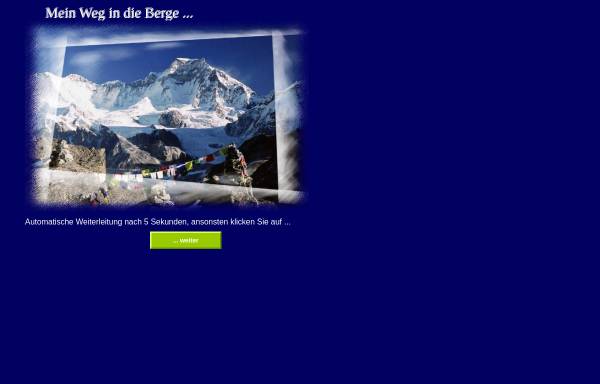 Vorschau von www.marretsch.de, Mein Weg in die Berge