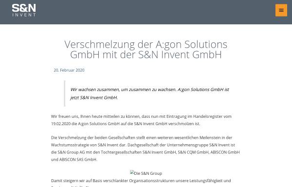 Vorschau von www.agon-solutions.de, Agon Solutions GmbH